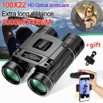 30000m 100x suum p&auml;eva-/&ouml;ine n&auml;gemine Ultra HD binoklid teleskoop &otilde;ues jaht Matkamine telkimine linnuvaatlusteleskoop telefoniklambriga kingitused must