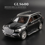 1/24 Scale Benz Maybach Gls600 sulamist mudelauto laste m&auml;nguasja auto kingituse kaunistused simulatsiooni maastur auto mudeli poiste kollektsioon 1/24-20.5x9x6cm must