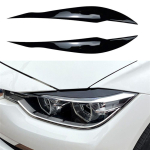1 paar auto esitulede silmalaud kulmude trimmib ripsmete mustad kleebised BMW F30 sedaan 2012-2018 v&auml;lisk&uuml;ljele black