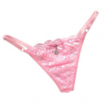 Naiste G-string spagetirihm, pits &uuml;hev&auml;rviline madala v&ouml;&ouml;kohaga reguleeritav pornograafilised elastsed &uuml;hesuurused naiste alusp&uuml;ksid sisekandmiseks roosa
