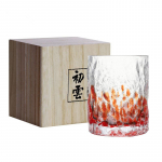 245 ml Roosad helendavad viskiklaasid Sakura Snow Artistic Conception Crystal Wine Gift Tumbler Glow Whisky Cup Naistele &Otilde;llekruus 1 Piece 245ml