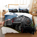 3D Travel Toolsi seeria voodipesukomplekt rongimustriga Pehme perekonna tekikattega padjap&uuml;&uuml;r 2 v&otilde;i 3 t&auml;issuuruses kodukaunistus Baby 100x135cm