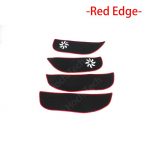 Kaitsevaip ukse sisemine kaitse k&uuml;lgserva kate auto ukse p&otilde;rutusvastase padja kleebis Peugeot 3008 2013- Mk2 GT jaoks Black Edge