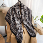 Kvaliteetsed luksuslikud siidist sallid peapael Sallid kaelasall naistele kett siidist sall naiste dekoratiivne sall 110-110cm