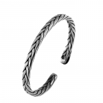 T&auml;ish&otilde;bedane v&otilde;luk&auml;ev&otilde;ru emale Sterling Sliver retro vintage kootud keerdk&auml;ev&otilde;ru Puhas Argentum ehtearmastaja kingitus