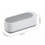 Kaasaskantav ultrahelipuhastusmasin K&otilde;rgsagedusliku vibratsiooniga pesupuhastusvahend ehteprillide jaoks, universaalsed puhastusvahendid China valge