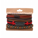 K&auml;ev&otilde;ru Vintage kootud mansett K&auml;ev&otilde;ru klassikaline meeste nahast k&auml;ev&otilde;ru Mitmekihiline punane