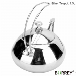 BORREY1,5L h&otilde;bekuldsed teekannud roostevabast terasest veekeetja hotelli teekann filtriga Restoran gaasipliit induktsioonpliit teekeetja 1.5L Silver