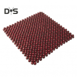 Puidust helmestega autoistme padi jahutav mugavus ja valuvaigistav, parandatud vereringe padi autotarvikud punane