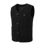 16 kohta soojendusega vest meeste naiste USB soojendusega jope Fliisist termovest jahivest Talvine 4XL black