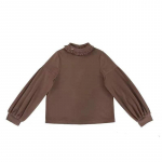 Kawaii karu tikitud kraega naiste topid Jaapani vintage pehme t&uuml;druku triibuline latern varrukatega dressipluus armas pullover S