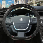 jaoks Peugeot 508 SW RXH Sedaan GT I II 508L auto rooli kate silikageeli PU nahk libisemisvastane massaaž auto A-Black