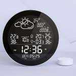 Sise- ja v&auml;listingimustes nutikas temperatuuri ja niiskuse meteoroloogiline kell EU 1pcs
