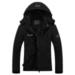 Naiste Mountain Waterproof Shell jope Suusajope Tuulekindel jope Talvine soe jope telkimiseks 2XL must