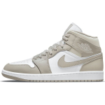 Air Jordan 1 Mid College Grey Meeste tossud Light-Bone White 554724-082 40.5