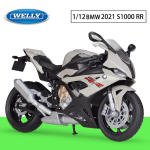 1/12 m&otilde;&otilde;tkava Welly BMW 2021 S1000RR sulamist mootorratta mudel metallist m&auml;nguautod mootorratta mudel k&otilde;rge simulatsiooniga kollektsioon laste kingitused 1/12-17.5x9.7x7cm hall