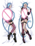 180 cm Character Jinx padjakate Dakimakura Otaku kallistav keha Cosplay padjap&uuml;&uuml;r Kahepoolne tr&uuml;kitud padjakate 40x120cm Peach Skin