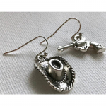 Vintage Alloy Silver Cowboy Hat revolverk&otilde;rvar&otilde;ngad h&otilde;be