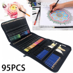 95 tk. uus v&auml;rvimissket&scaron;i pliiatsikomplekt Artist &otilde;lip&otilde;hine joonistuss&ouml;e pliiatsikomplekt 95pcs