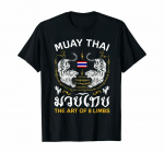 The Art Of 8 Limbs Sak Yant Tiger Muay Thai T-s&auml;rk must S