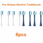 8 tk asenduspead Oclean Flow/x/ X Pro/ Z1/ F1/ One/ Air 2 /se harjapead Pehme Dupont Sonic hambaharja vaakumharjastega 4blue 4dark blue