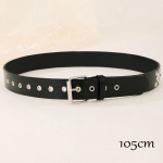 Naiste p&uuml;ksid V&ouml;&ouml; Star naastrite v&ouml;&ouml; gooti vintage punk mood Pu nahast kauboi v&ouml;&ouml; v&ouml;&ouml; teksadele Y2K v&ouml;&ouml; naistele NV015 105CM must