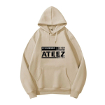 Kevad-s&uuml;gis br&auml;ndi kapuutsid Unisex KPOP ATEEZ Print Hoodie Y2k Casual Hip Hop Streetwear Naiste dressipluusid Unisex Pullover Hoody 2XL