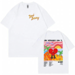 Bad Bunny Un Verano Sin Ti Graafika T-s&auml;rk Unisex Riided Mood Hip Hop L&uuml;hikeste varrukatega Suured T-s&auml;rgid Unisex t&auml;navar&otilde;ivad M