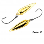 Peibutuss&ouml;&ouml;t Koi Glitter 1,5 g 2,5 g Mikroobjekt Valge triibuline Hobusesuu Curling Mouth Peibutis v&otilde;ltss&ouml;&ouml;t Pikatoimeline metallist Glitter 2.5g hall