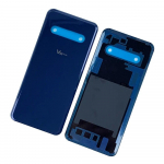 100% originaalklaasist tagakaas LG V60 ThinQ 5G tagumise korpuse luugi aku kate taga korpuse koos kaamera objektiivi vahetusega Blue no lens