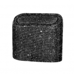 Praktiline auto pr&uuml;gikast Glitter Compact Koguge esemeid must