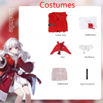 Ysir Collapse Star Dome Raudtee Cosplay R&otilde;ivad Clara T&auml;ielik Cos R&otilde;ivaste Komplekt M&auml;ngu R&otilde;ivad XS punane