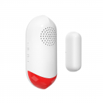 Ukseakna alarm Koduvalve Juhtmevaba magnetandur Vargusvastane Alarm Heli ja valgus Nutikas 1 Pack valge