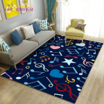 3D kaunite nootide ala suur vaip, vaipvaip elutoa diivani k&ouml;&ouml;gi kaunistamiseks, Kid Play libisemiskindel p&otilde;randamatt 160cm x 200cm