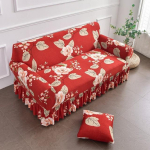 Elastne diivanikate Elastsest spandexist diivaniseelikukate elutuppa Pastoraalne lilleline tugitool Diivanikatted 1Pc 3-seat 185-230cm