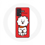 &Uuml;mbris Samsung Galaxy A32 5G BTS Bangtan Boys BT21 RJ Jin punase taustaga