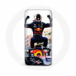 &Uuml;mbris Samsung Galaxy j7 2017 vormel 1 Max Verstappeni F1 v&otilde;idus&otilde;itja must punane ja kollane