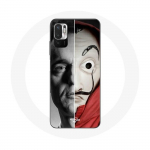 &Uuml;mbris Xiaomi Redmi Note 10T 5G jaoks La casa de papel Berlin Mask Split