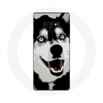 &Uuml;mbris Samsung Galaxy Note 9 Siberian Husky Blue Eyes jaoks