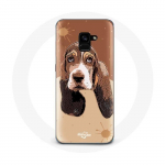 &Uuml;mbris Samsung Galaxy A8 Plus Basset Hound koera n&auml;o jaoks