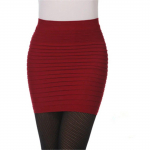 Elastne plisseeritud seelik k&otilde;rge v&ouml;&ouml;kohaga Bodycon miniseelik &auml;rikontor Odavad l&uuml;hikesed pliiatsseelikud &uuml;hev&auml;rvilised roosad must sinised kuumad One Size