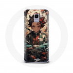 Coque pour Samsung Galaxy A8 2018 Demon Slayer Tanjiro Anime Manga - Maniacase