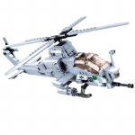 Military Series World War Air Force Armored Forces AH-1Z Viper aircraft DIY Model Building Blocks Bricks Toys Gifts