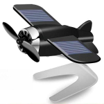 WTEMPO Solar Aroma Diffuser Aircraft Modeling Car Decoration Aluminum Alloy Rotating Aircraft Ornament Car Accessories