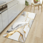 Luksuslik kullast marmorist k&ouml;&ouml;gimatt Pehme paksendatud k&ouml;&ouml;gimatt Veekindel libisemiskindel &otilde;likindel p&otilde;randamatt 50*80cm