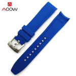 18/20/21/22/24mm sportlik silikoonrihm kumera otsaga roostevabast terasest pandlaga veekindel kummist meeste asendus randmepael. 24mm