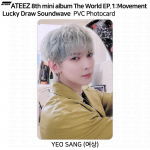 ATEEZ The World EP.1 Movement Soundwave 1. Lucky Draw PVC fotokaart KPOP Yeosang