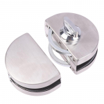 Lukuklaasist ukselukk 8-12 mm paksusele raamita kahekordse kiige- v&otilde;i l&uuml;kandukse jaoks karastatud klaasist ukseklaasist ukseluku h&otilde;bedane lukukomplekt