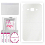 apgo Protective Skin Sticker for the back compatible with Samsung Galaxy J1 (2016), Wrap Film, Foil, Vinyl - Pattern Matte Transparent