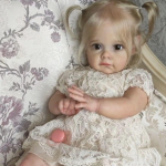 55-60 cm Reborn Baby Doll Maggi &Otilde;rn k&auml;sitsi maalitud nahk T&uuml;drukutele Nukk Implantaadid Juuksenukud M&auml;nguasi Kingitus 55cm Full Silicone Doll